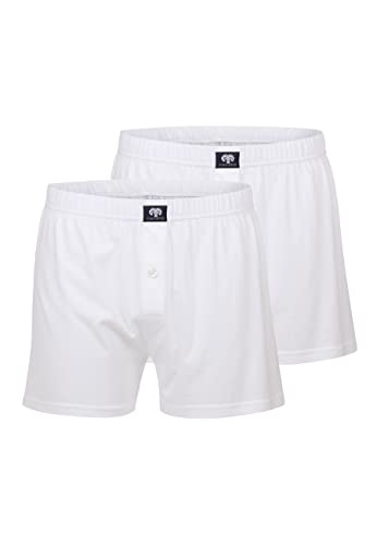 Ceceba Herren Boxershorts Shorts, 2er Pack, Weiß, Large (Herstellergröße: 6) von Ceceba