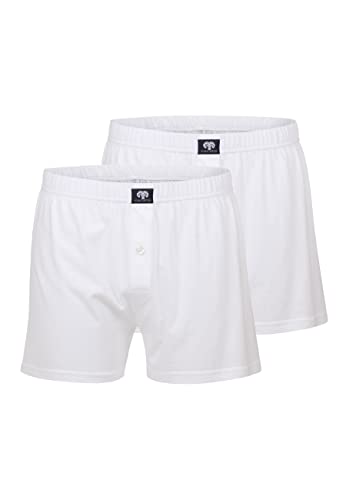 Ceceba Herren Boxershorts Shorts, 2er Pack, Weiß, Medium (Herstellergröße: 5) von Ceceba