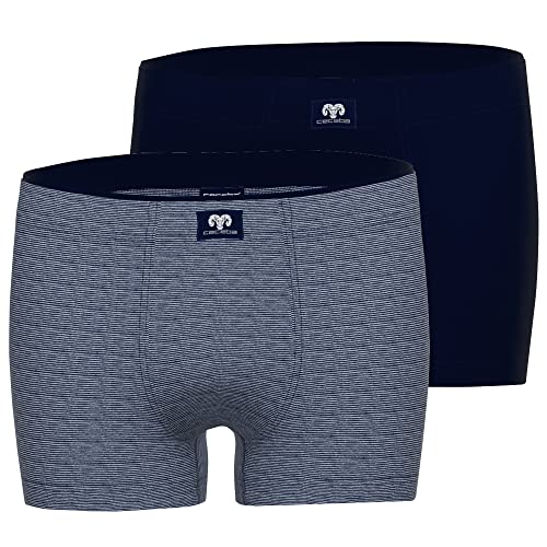 Ceceba Herren Boxershorts | Übergrößen bis 7XL | 2er Pack (as3, Alpha, 5X_l, Regular, Regular, Navy Melange) von Ceceba