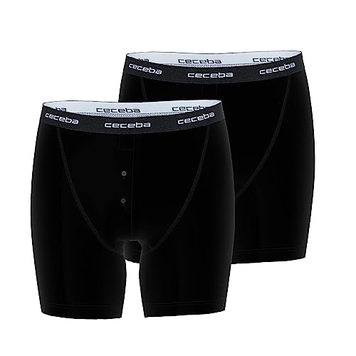 Ceceba Herren Langer Boxer Uni 2er Pack, Black, 16 von Ceceba