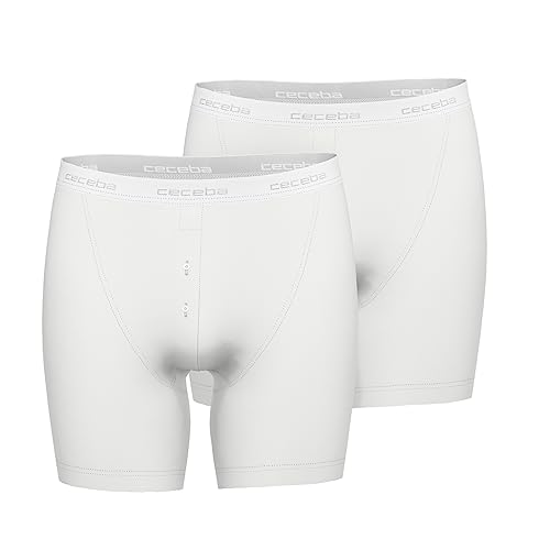 Ceceba Herren Langer Boxer Uni 2er Pack, White, 9 von Ceceba