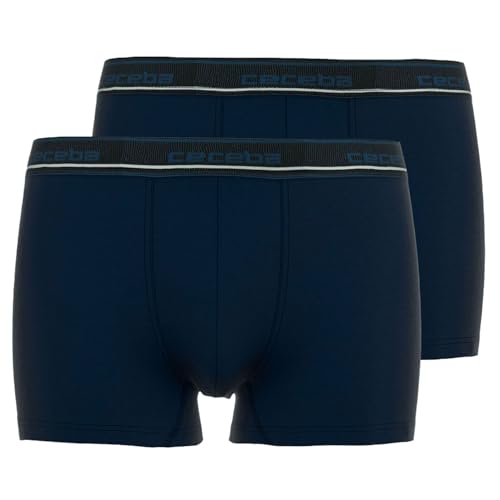 Ceceba Herren Pants Bambus | auch in Übergrößen bis 7XL | 2er Pack (DE/NL/SE/PL, Alphanumerisch, L, Regular, Regular, dunkelblau) von Ceceba