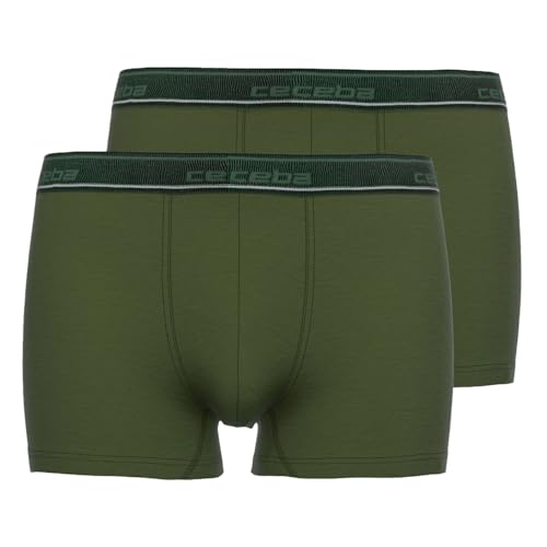 Ceceba Herren Pants Bambus | auch in Übergrößen bis 7XL | 2er Pack (DE/NL/SE/PL, Alphanumerisch, M, Regular, Regular, dunkelgrün) von Ceceba