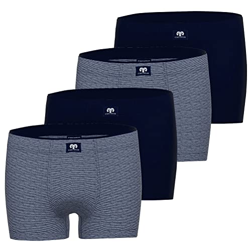 Ceceba Herren Pants Boxershorts | 4er Pack | 10185 (Navy Melange, 4XL) von Ceceba