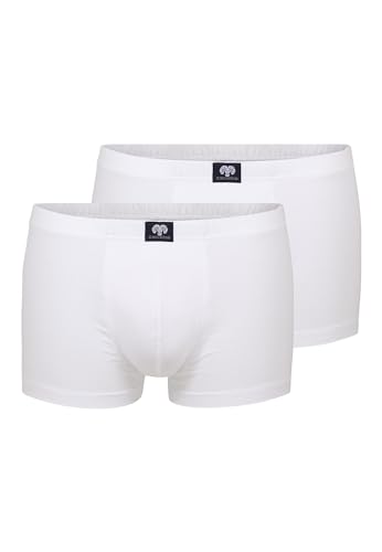 Ceceba Herren Short-Pants, Elastan, Baumwolle, Single Jersey, weiß, Uni, 2er Pack 16 von Ceceba