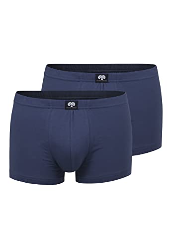 Ceceba Herren Short-Pants, Elastan, Baumwolle, Single Jersey, blau, Uni, 2er Pack 5 von Ceceba