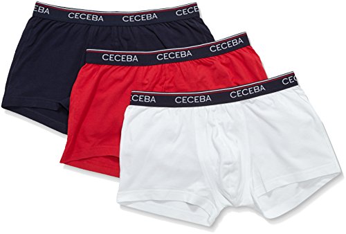 Ceceba Herren Short Pants 3er Pack Retroshorts, Blau (Navy-red 2550), Large (Herstellergröße: 6) von Ceceba