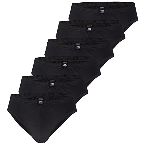 Ceceba Herren Slip 2670 6er Pack, Farbe:Schwarz;Wäschegröße:4XL;Präzise Farbe:schwarz 2670-9000 von Ceceba