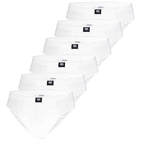 Ceceba Herren Slips (DE/NL/SE/PL, Alphanumerisch, XL, Regular, Regular, 6 x weiß (1000)) von Ceceba