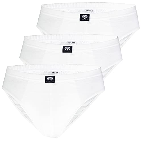 Ceceba Herren Sport 3er Pack Slip, Weiss 1000, XXXXX-Large (Herstellergröße: 12) (3erPack von Ceceba