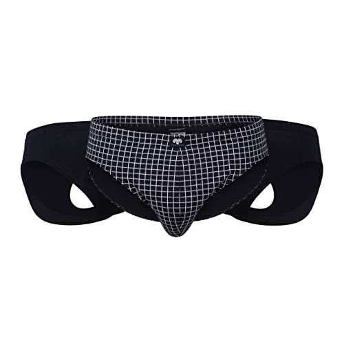 Ceceba Herren Slip Sport Slip (DE/NL/SE/PL, Alphanumerisch, 4XL, Regular, Regular, Navy/kariert) von Ceceba