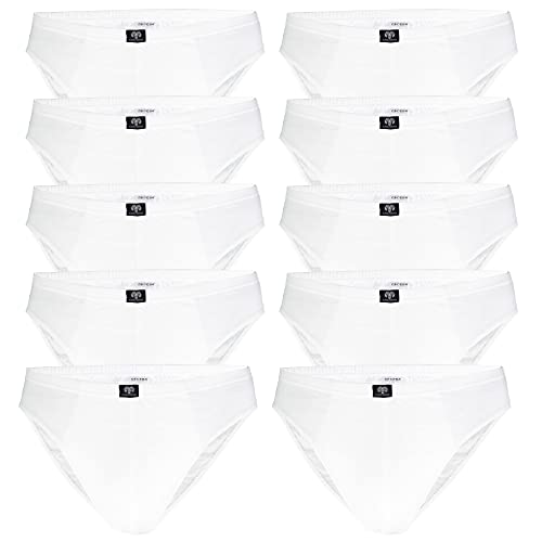 Ceceba Herren Slips Unterhosen 1818 10er Pack, Farbe:Weiß, Wäschegröße:2XL, Artikel:Slip weiß 10er Pack von Ceceba