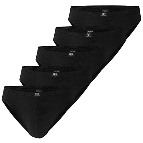 Ceceba Herren Slips bis Größe 9/3XL 1818 5er Pack, Farbe:Schwarz;Wäschegröße:3XL;Artikel:Slip schwarz 5er Pack von Ceceba