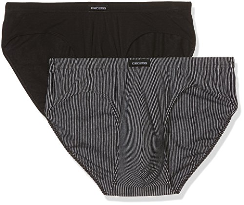 Ceceba Herren Sport 2er Pack Slip, Schwarz (Black-Dark-solid 930), XX-Large (Herstellergröße:8) von Ceceba