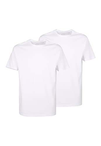 Ceceba Herren T-Shirt, Kurzarm, Baumwolle, Single Jersey, weiß Uni, 2er Pack 80 von Ceceba