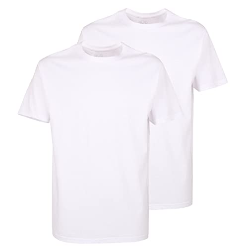 Ceceba Herren, 1/2, Rundhals 2er Pack T-Shirt, Weiß (Weiss 1000), Large (Herstellergröße: 52/L) von Ceceba