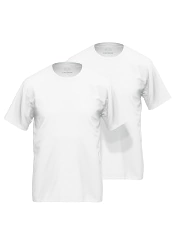 Ceceba Herren T-Shirts im 2er Pack (DE/NL/SE/PL, Numerisch, 52, Regular, Regular, weiß) von Ceceba