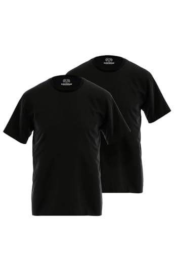 Ceceba Herren T-Shirts im 2er Pack (DE/NL/SE/PL, Numerisch, 54, Regular, Regular, schwarz) von Ceceba