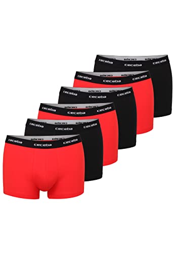 Ceceba Herren Unterhosen Pants rot Uni 6er Pack 5 Ceceba Herren Unterhosen Pants rot Uni 6er Pack 5 von Ceceba