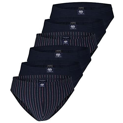 Ceceba Herren Slips (DE/NL/SE/PL, Alphanumerisch, L, Regular, Regular, 6 x Navy-red (2550)) von Ceceba