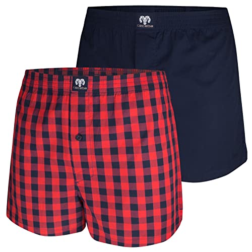 Ceceba Weite Herren Boxershorts Webboxer mit Eingriff kariert Uni | Gr. XXL/8 | 2er Pack Ceceba Weite Herren Boxershorts Webboxer mit Eingriff kariert Uni | Gr. XXL/8 | 2er Pack von Ceceba