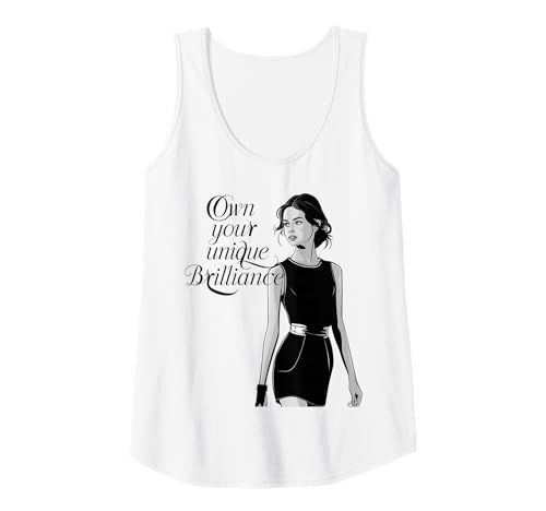 Damen Einzigartiges Brilliance-Empowerment-Design | Motivierende Grafik Tank Top von Ceci Merch Studio
