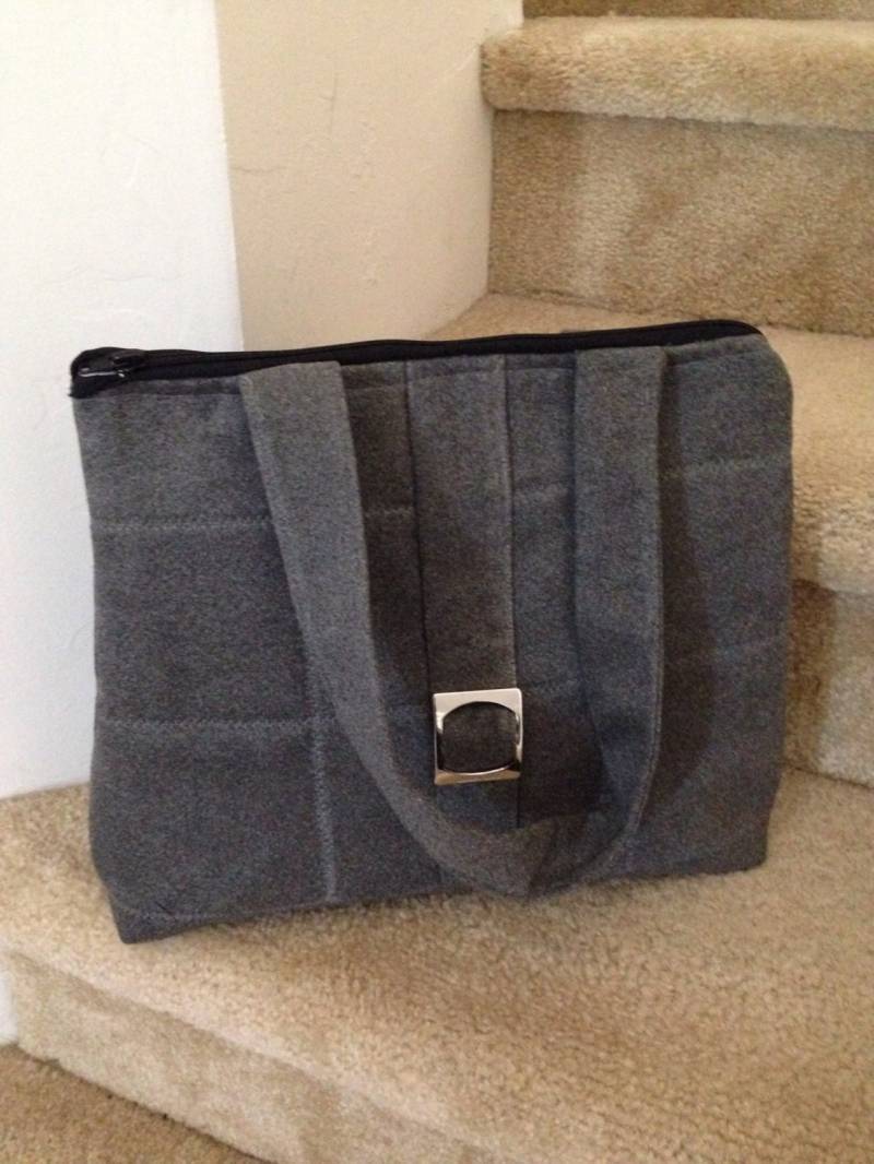 New York Wildleder Grau Handtasche von CeciNicoleShop