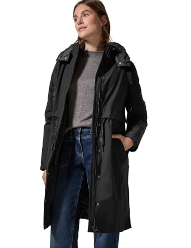 CECIL Damen B101059 2in1 Trench Coat, Schwarz, XXL EU CECIL Damen B101059 2in1 Trench Coat, Schwarz, XXL EU von Cecil