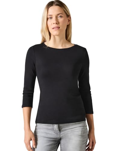 CECIL Damen B317389 Basic T-Shirt In Unifarbe, Deep Charcoal Grey,XS CECIL Damen B317389 Basic T-Shirt In Unifarbe, Deep Charcoal Grey,XS von Cecil