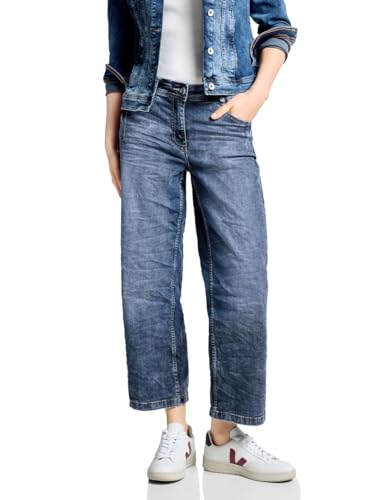 CECIL Damen B377180 7/8 Culotte Jeans, Mid Blue Wash, 36W / 26L EU von Cecil
