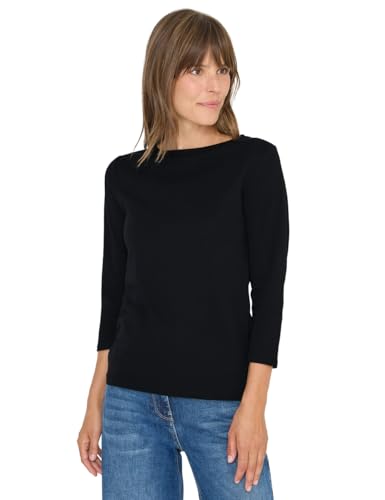 CECIL Basic U-Boot Shirt Black M von Cecil