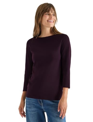 CECIL Basic U-Boot Shirt Eggplant red S von Cecil