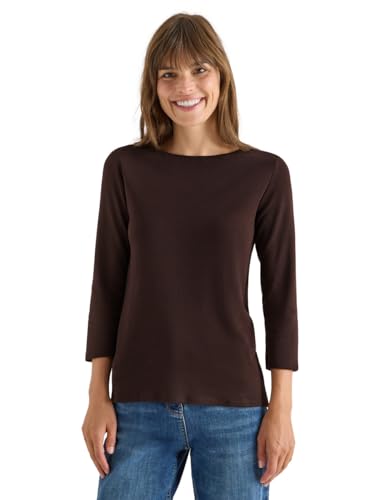 CECIL Basic U-Boot Shirt Tartufo Brown S von Cecil