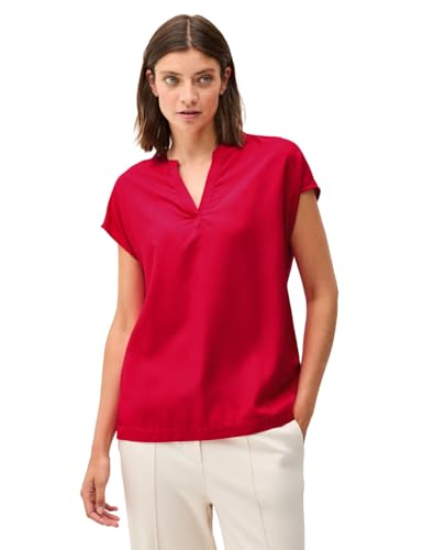 CECIL Damen B345612 Blusenshirt in Unifarbe, Glazed Apple Red, M von Cecil