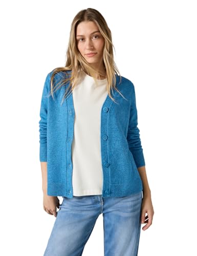CECIL Damen B253799 Cardigan Mit Knopfleiste, Aqua Melange, M EU von Cecil