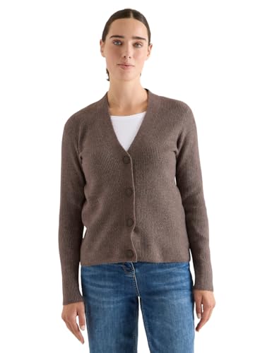 CECIL Cardigan mit Strukturdetail Mushroom Taupe Melange M von Cecil