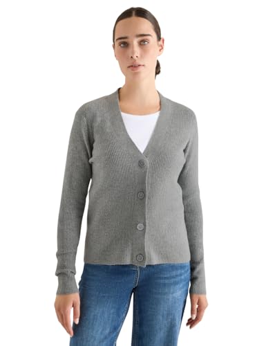 CECIL Cardigan mit Strukturdetail Sporty Grey Melange S von Cecil