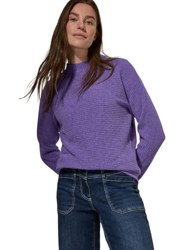 CECIL Damen B302952 Chenille Dolman Pullover, Wild Lilac, M EU von Cecil