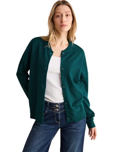 CECIL Damen B253907 College Cardigan, Petrol Green, XL EU von Cecil