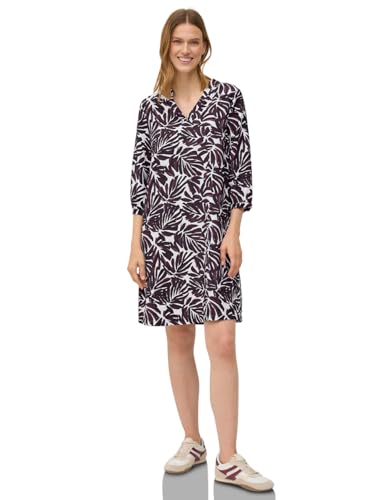 CECIL Damen 1408822 Gemustertes Sommerkleid, Mulberry red, XL von Cecil
