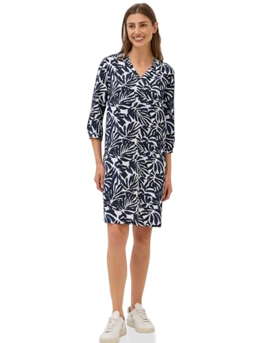 CECIL Damen 1408822 Gemustertes Sommerkleid, urban Dark Blue, XL von Cecil