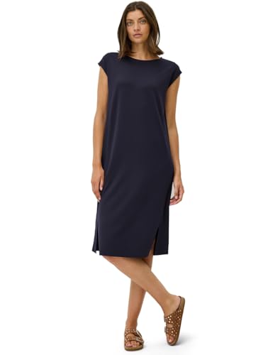 CECIL Damen 1408825 Jersey-Kleid in Unifarbe, urban Dark Blue, L CECIL Damen 1408825 Jersey-Kleid in Unifarbe, urban Dark Blue, L von Cecil