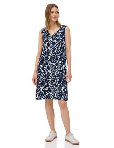 CECIL Damen 1408923 Gemustertes Jersey-Kleid, urban Dark Blue, Small von Cecil