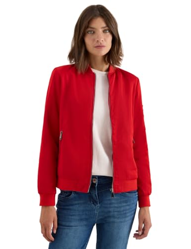 CECIL Damen 2115334 Nylon-Look Blouson, Fiery red, XL von Cecil