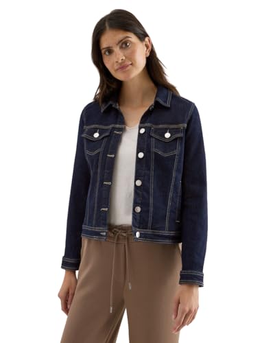 CECIL Damen 2115501 Jeansjacke, Rinsed wash, L von Cecil