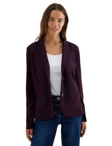 CECIL Damen 2116793 Basic Blazer, Eggplant red, XXL von Cecil
