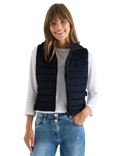 CECIL Damen 2200551 Weste zum Unterziehen, Dark Navy Blue, XS/S CECIL Damen 2200551 Weste zum Unterziehen, Dark Navy Blue, XS/S von Cecil