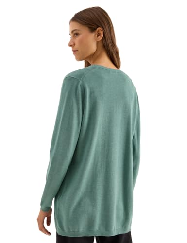 CECIL Damen 2515341 Offene Strickjacke, Jewel Green Melange, L von Cecil