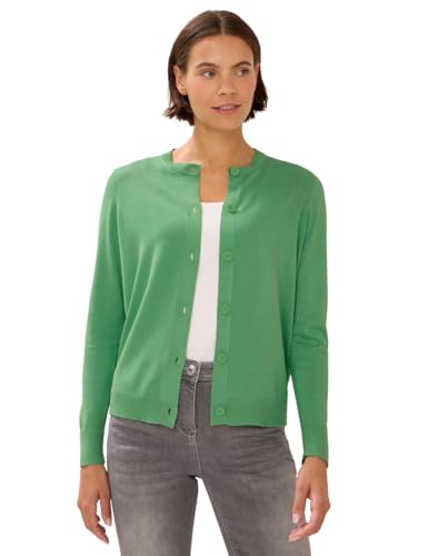 CECIL Damen 2515342 Strickjacke mit Knopfleiste, Fennel Green, S von Cecil