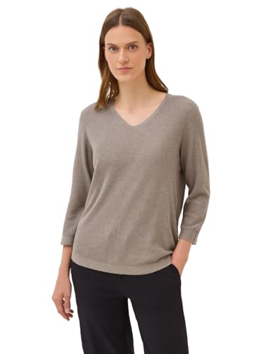 CECIL Damen 3015461 V-Neck Strickpullover, Toffee Cream Melange, XXL von Cecil